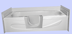 Safety Bath's Door Insert Kit will change your bathtub to this