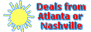 COMPLETE VACATION PACKAGES and DEALS
from Atlanta and Nashville - (airfare, hotel/airport transfers, and accommodations).